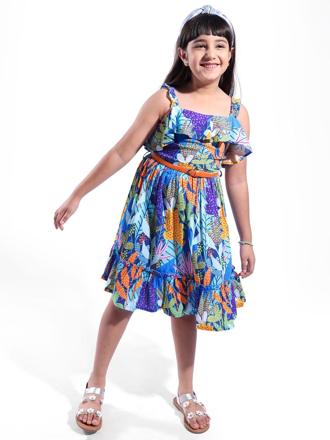 ARIAS By LARA DUTTA Women Abstract Print Fit & Flare Dress-picture-41