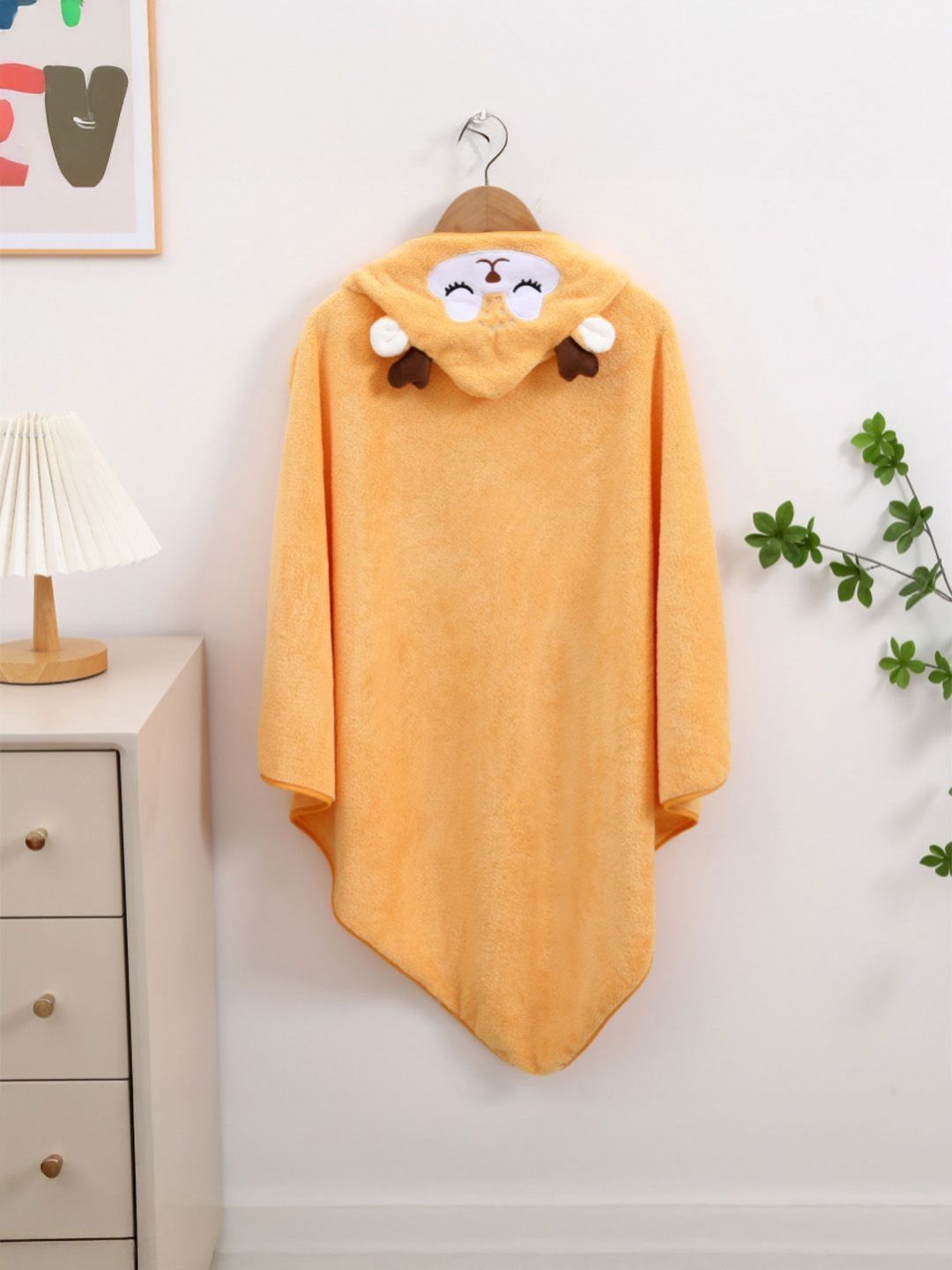 MeeMee Orange & White Cotton 300 GSM Bath Towel-image-17
