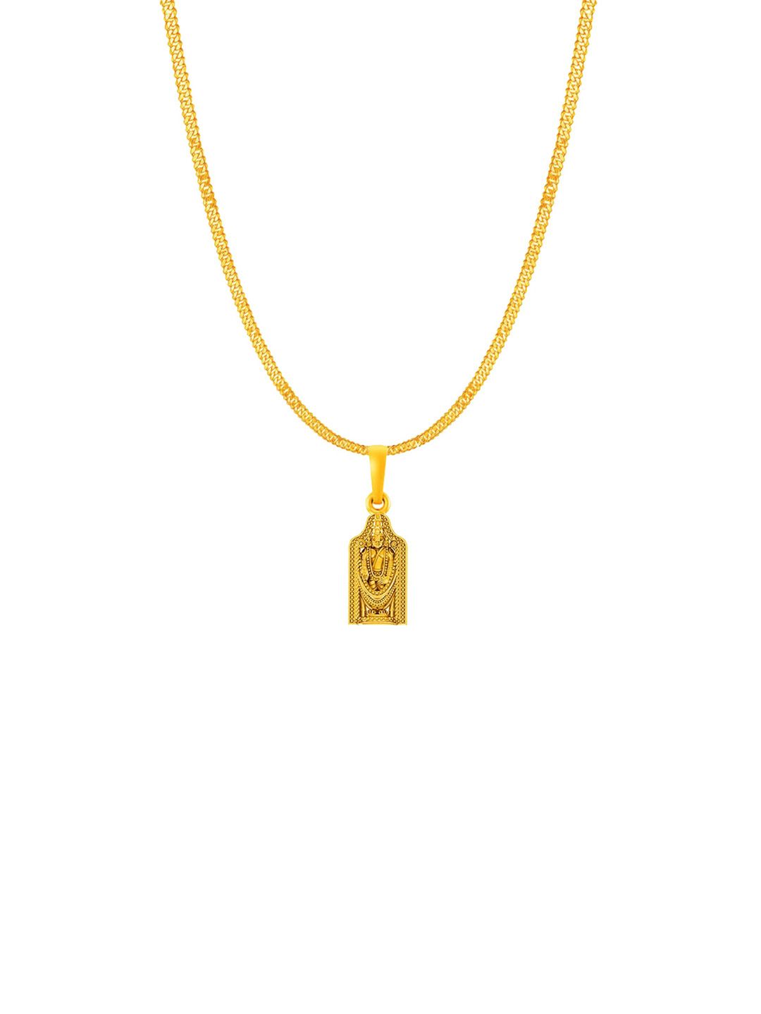 AKSHAT SAPPHIRE 92.5 Silver 22KT Gold-Plated Bala ji Pendants With Chains-picture-47