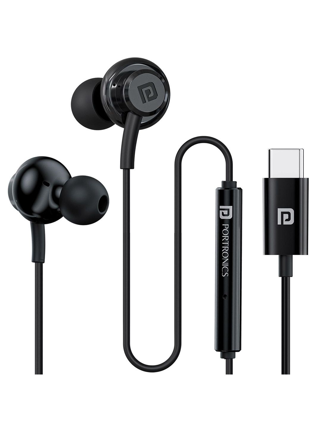 Portronics Conch Gamma C in Ear Type C Wired Earphones-picture-41