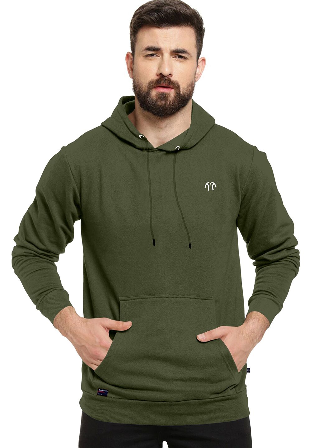 Triptee Men Hooded Ribbed Cotton Sweatshirt-picture-23