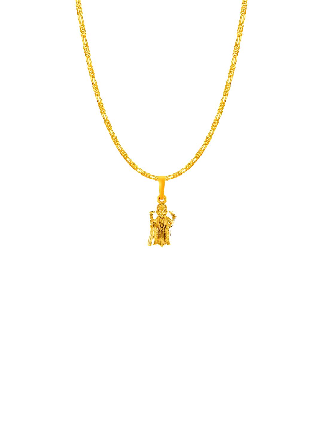 AKSHAT SAPPHIRE Men 92.5 Silver 22K Gold-Plated Ganesh Pendants With Chain-picture-19
