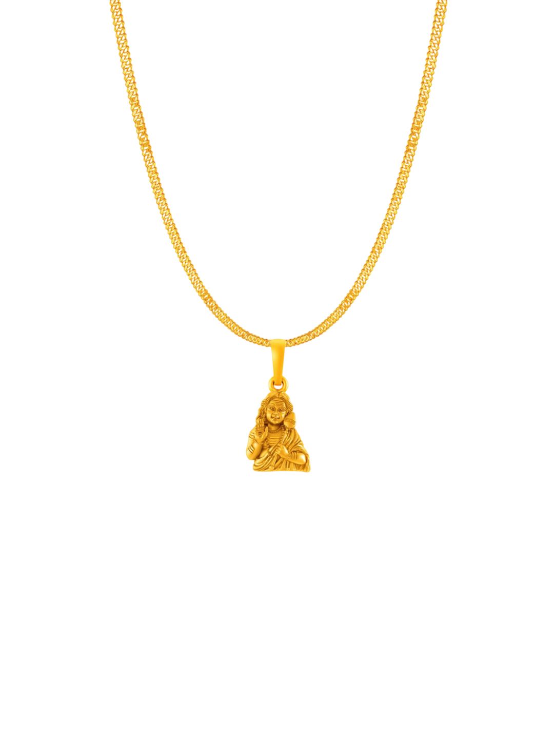AKSHAT SAPPHIRE 92.5 Silver 22KT Gold-Plated Kartikeya Pendants With Chains-image-38