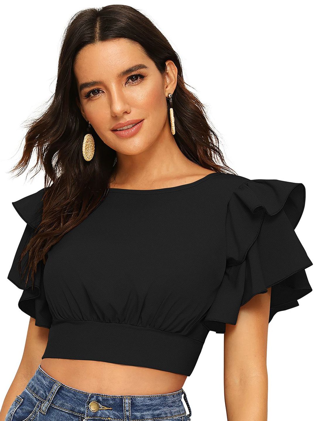 DHRUVIL IMPEX Women 1 Solid Regular Top-picture-45