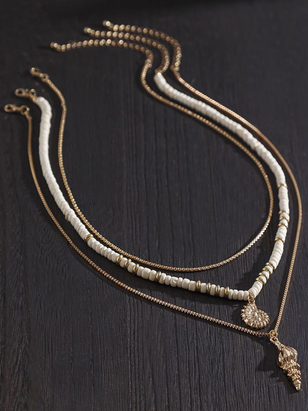 StyleCast x Revolte Gold-Plated Artificial Baeded MInimal Necklace-picture-35