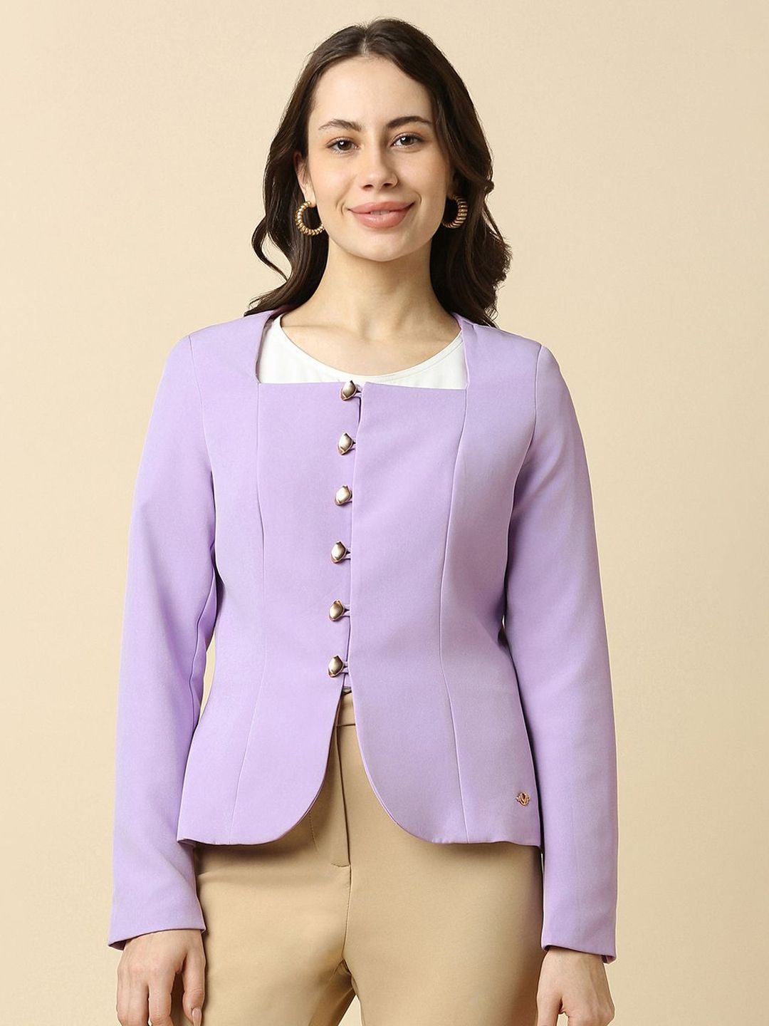 Allen Solly Women Single Breasted Blazer