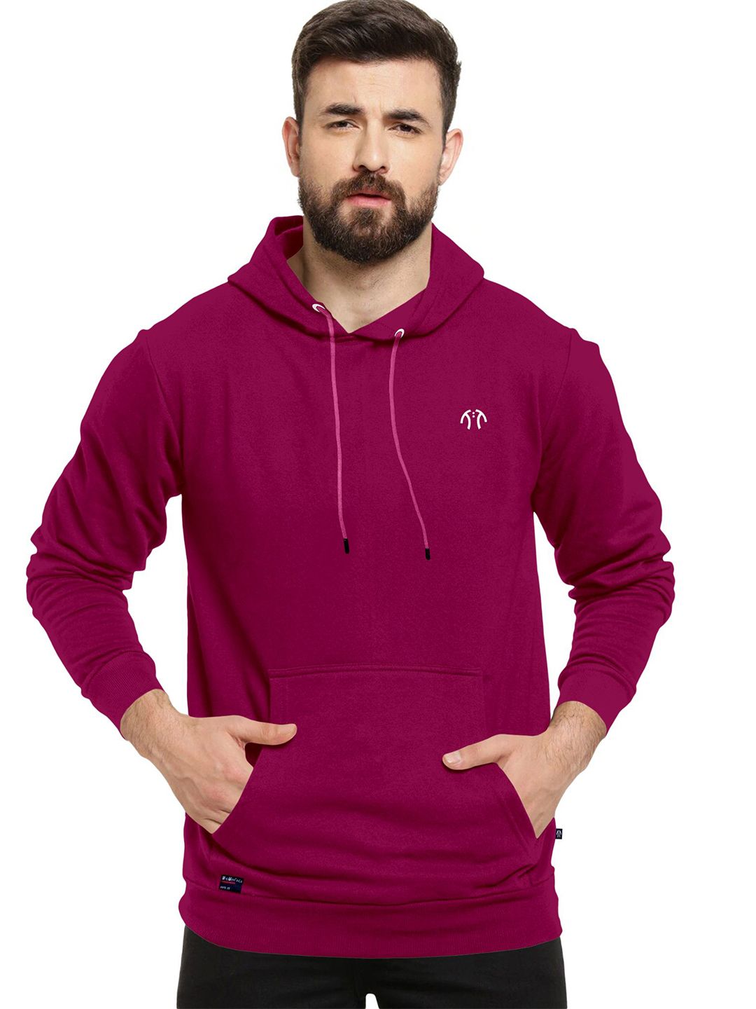 Triptee Men Self Design Hood Neck Cotton Sweatshirt-picture-31
