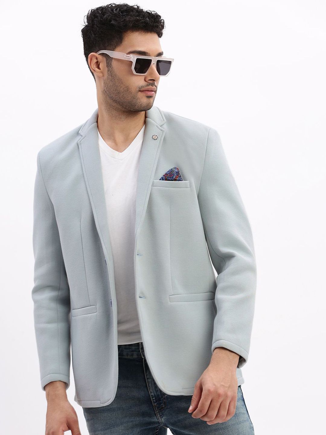 SHOWOFFFF Single-Breasted Slim Fit Casual Blazer-picture-14