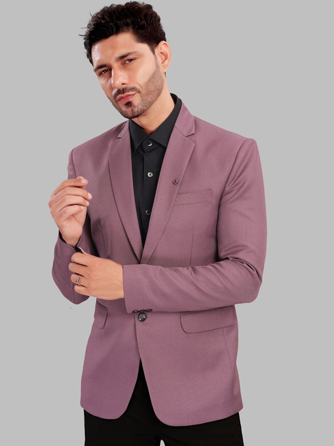 UR ETHICS Slim-Fit Single Breasted Blazer-picture-25