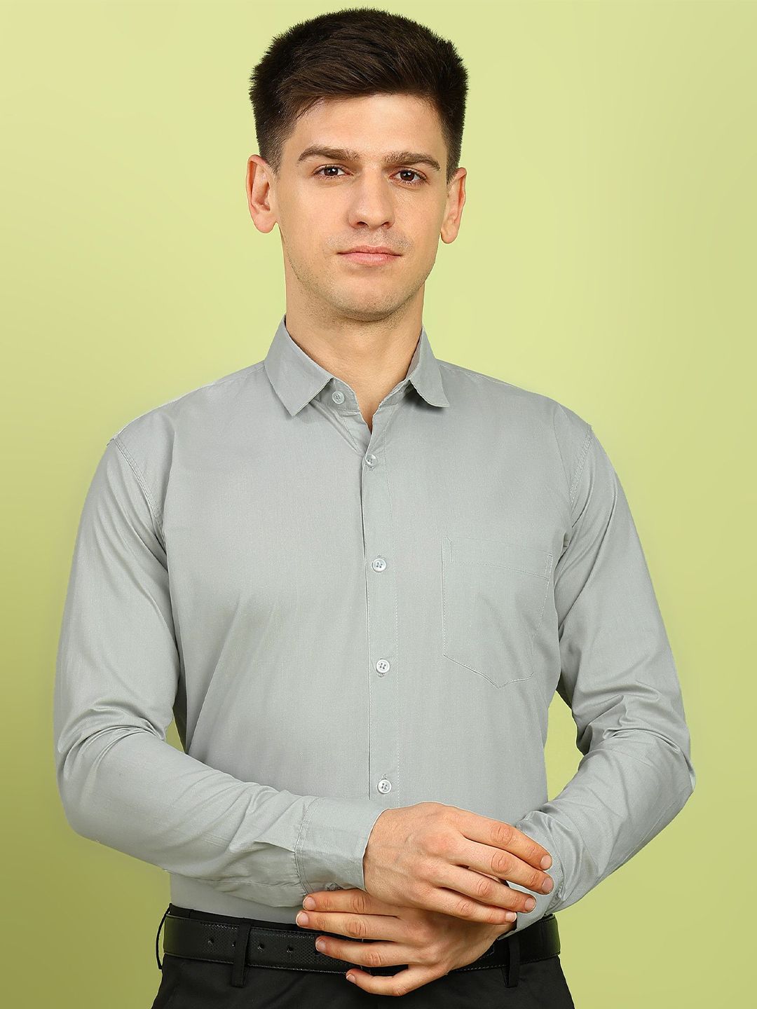 encore by INVICTUS Spread Collar Full Sleeves Cotton Shirt-picture-24