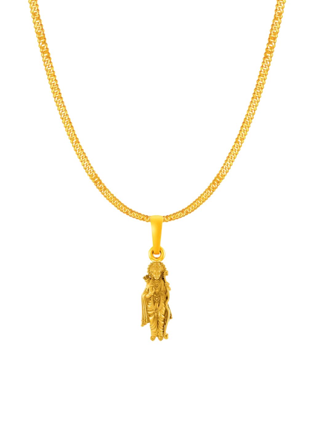 AKSHAT SAPPHIRE Men 92.5 Silver 22K Gold-Plated Ram Ji Pendants With Chain-image-38