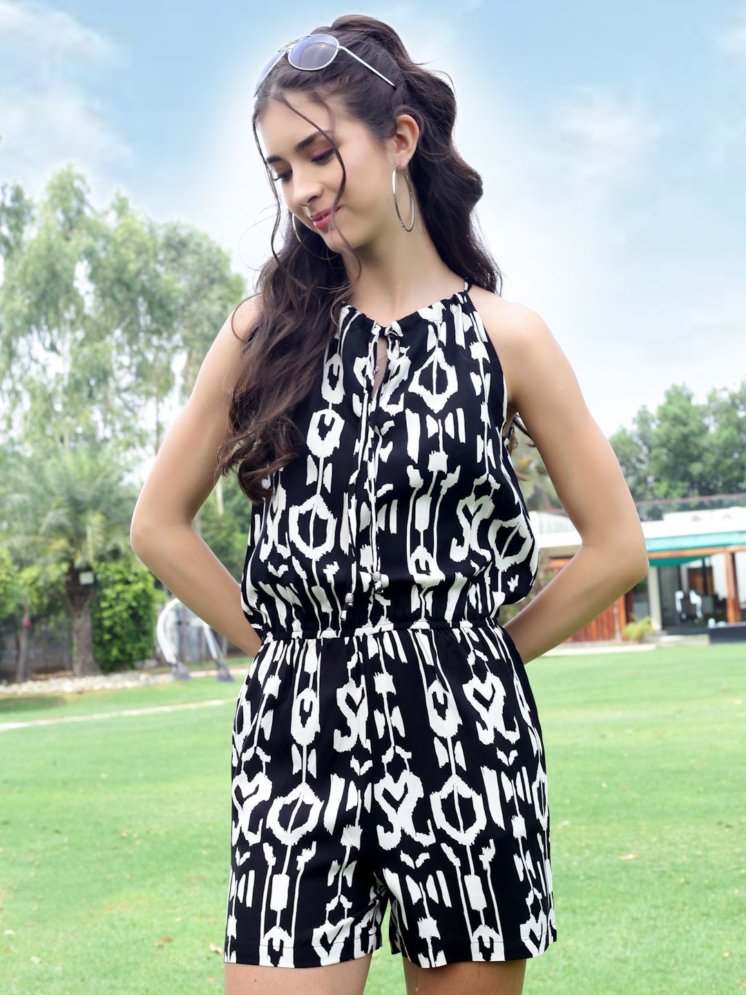 Sera Women Printed Playsuit Jumpsuit-picture-37
