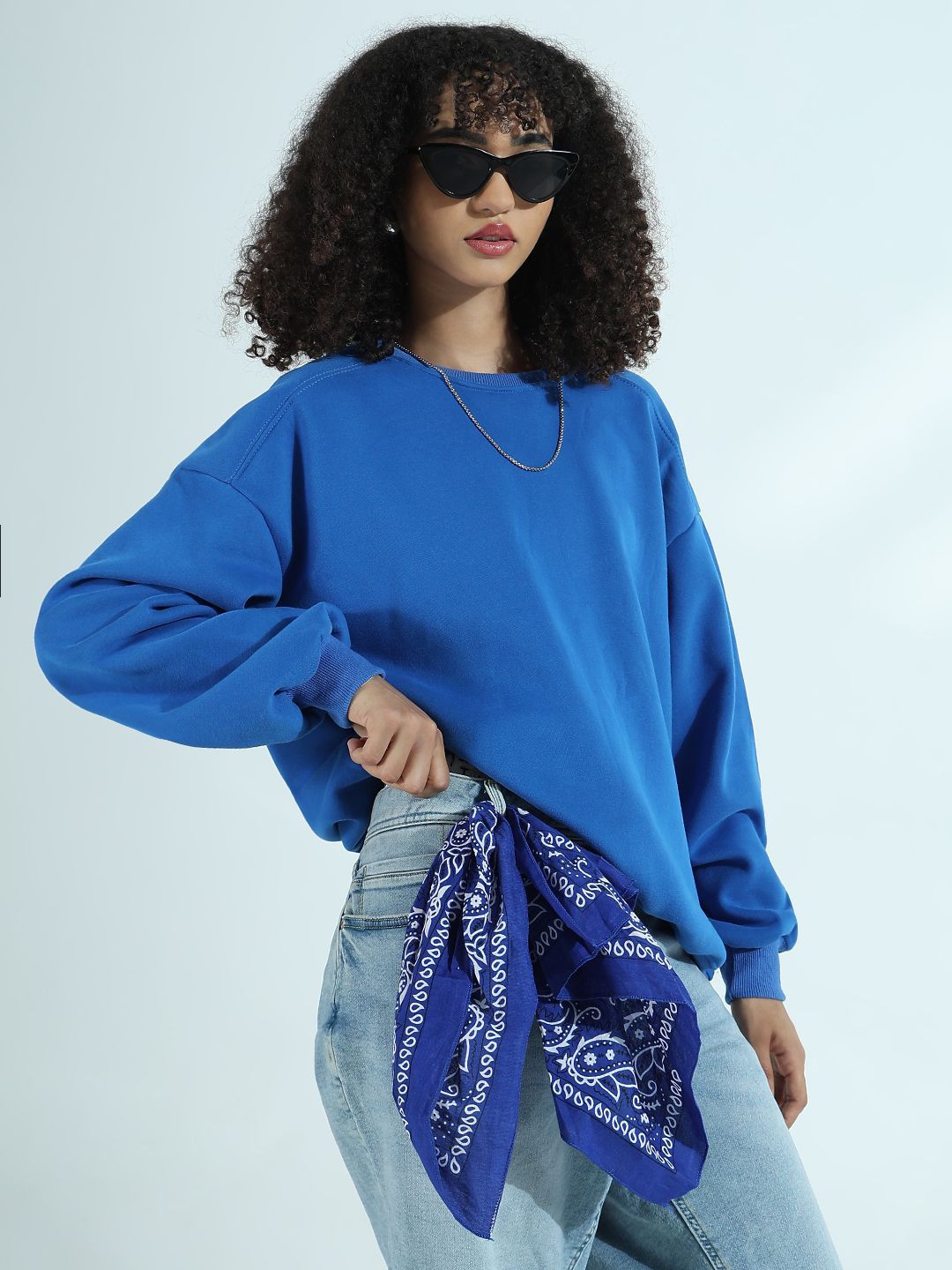 SHOWOFF Women Oversized Cotton Sweatshirt-image-47