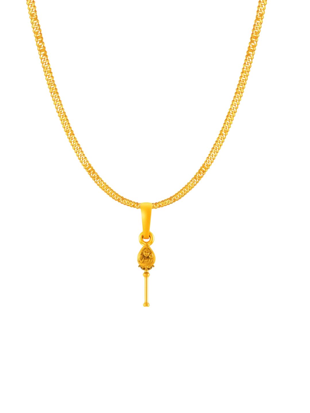 AKSHAT SAPPHIRE Men 92.5 Silver 22K Gold-Plated Kartikeya Ji Pendants With Chain-image-34
