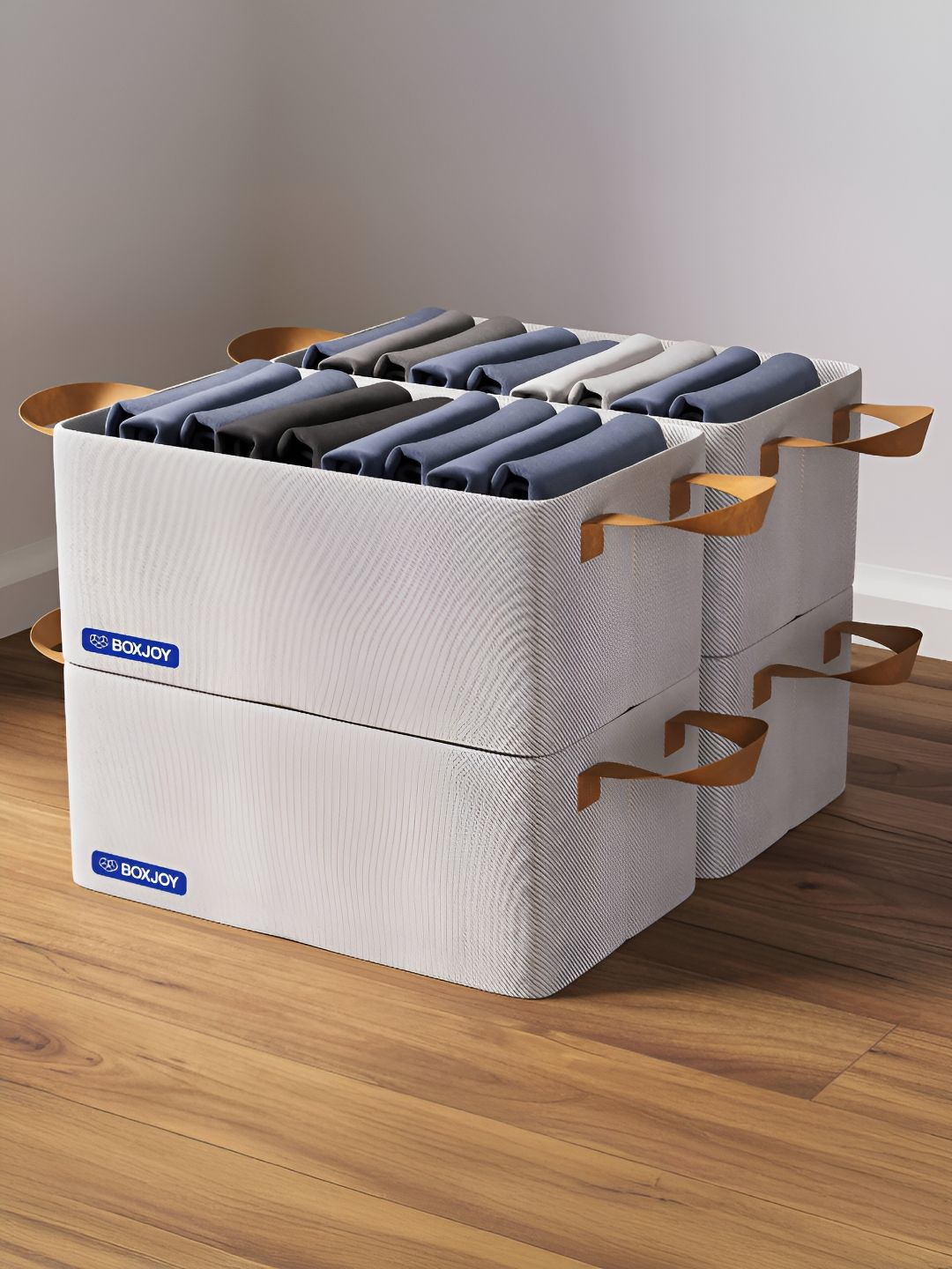 BOXJOY Taupe Set of 4 Water Resistant Drawer Organiser Organisers-picture-29