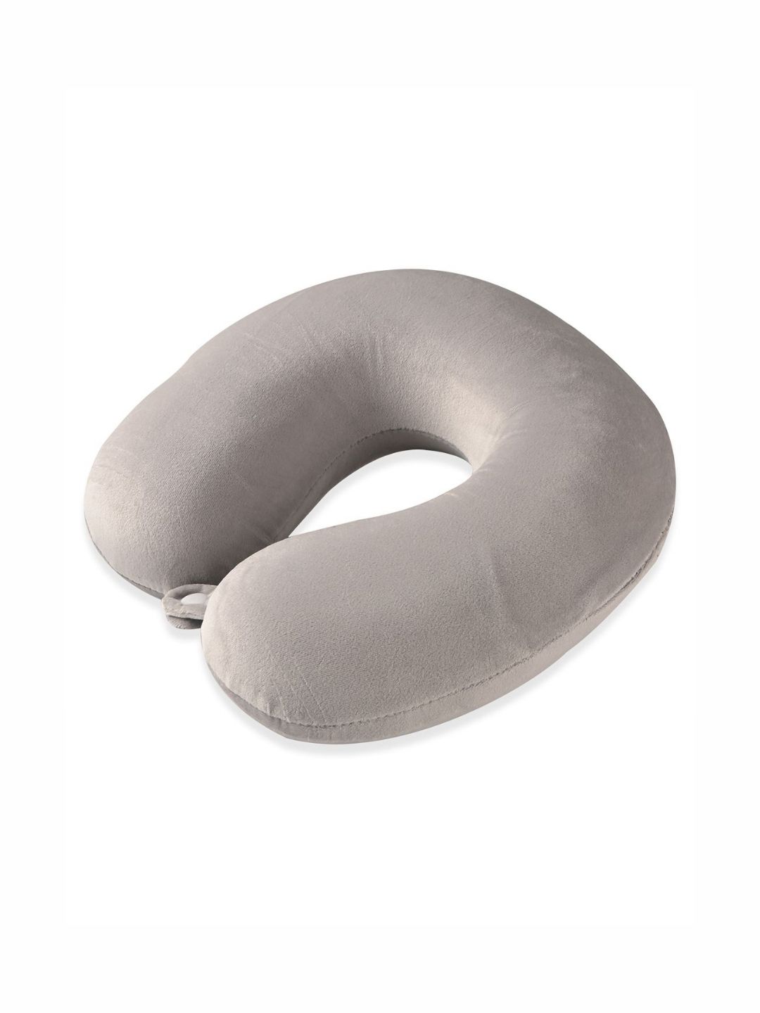 Myntra Elegant Homes Grey Memory Foam Filled Cotton Travel Pillow-picture-54