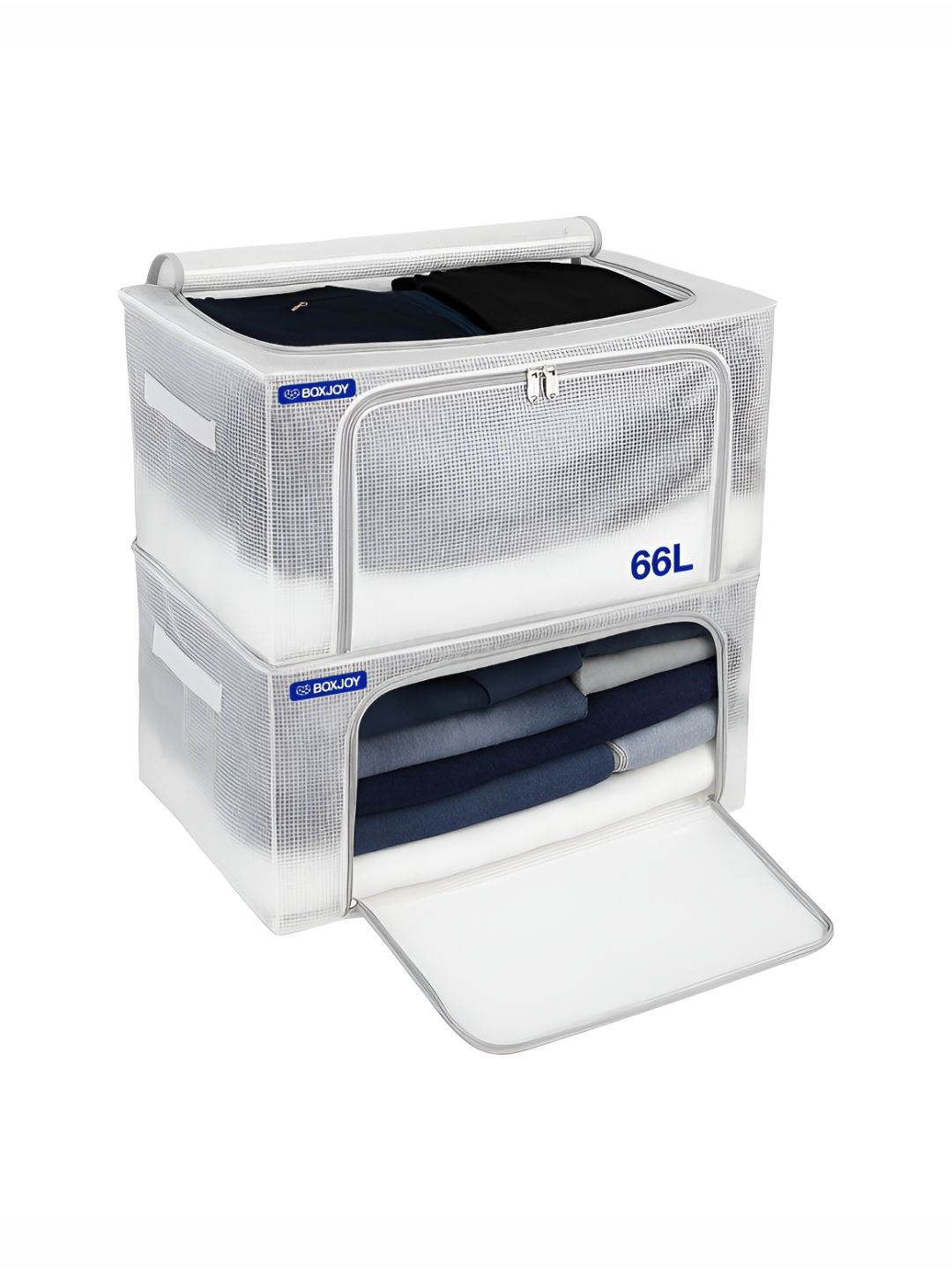BOXJOY Transparent Set of 2 Water Resistant Multi-Utility Organisers-image-33