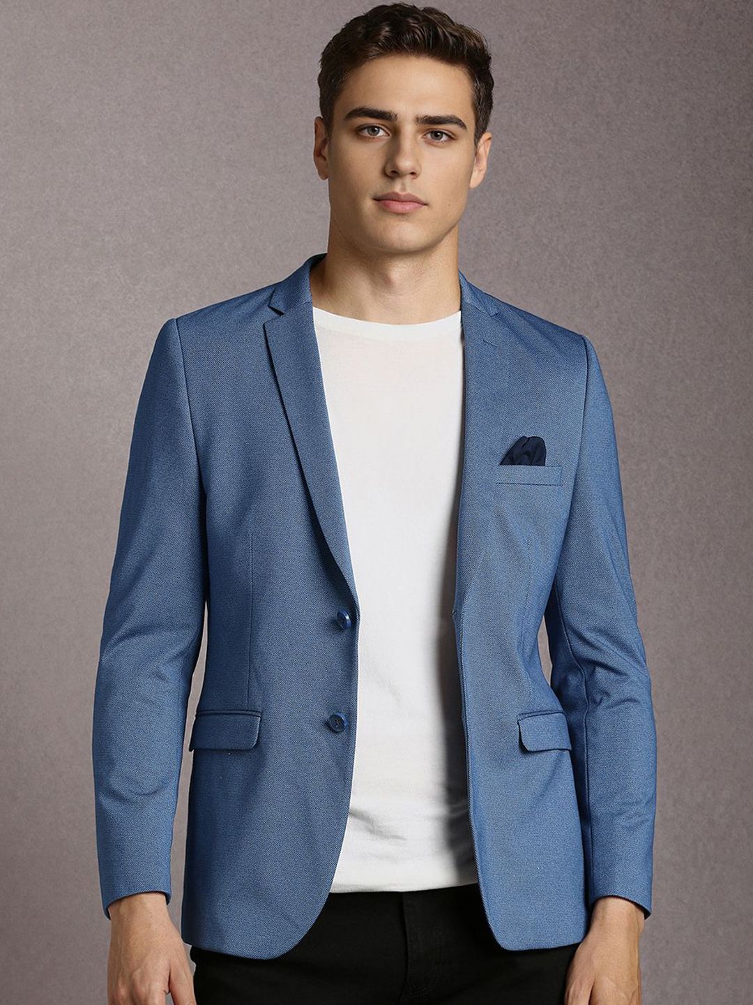Louis Philippe Sport Slim-Fit Single Breasted Casual Blazer-picture-58