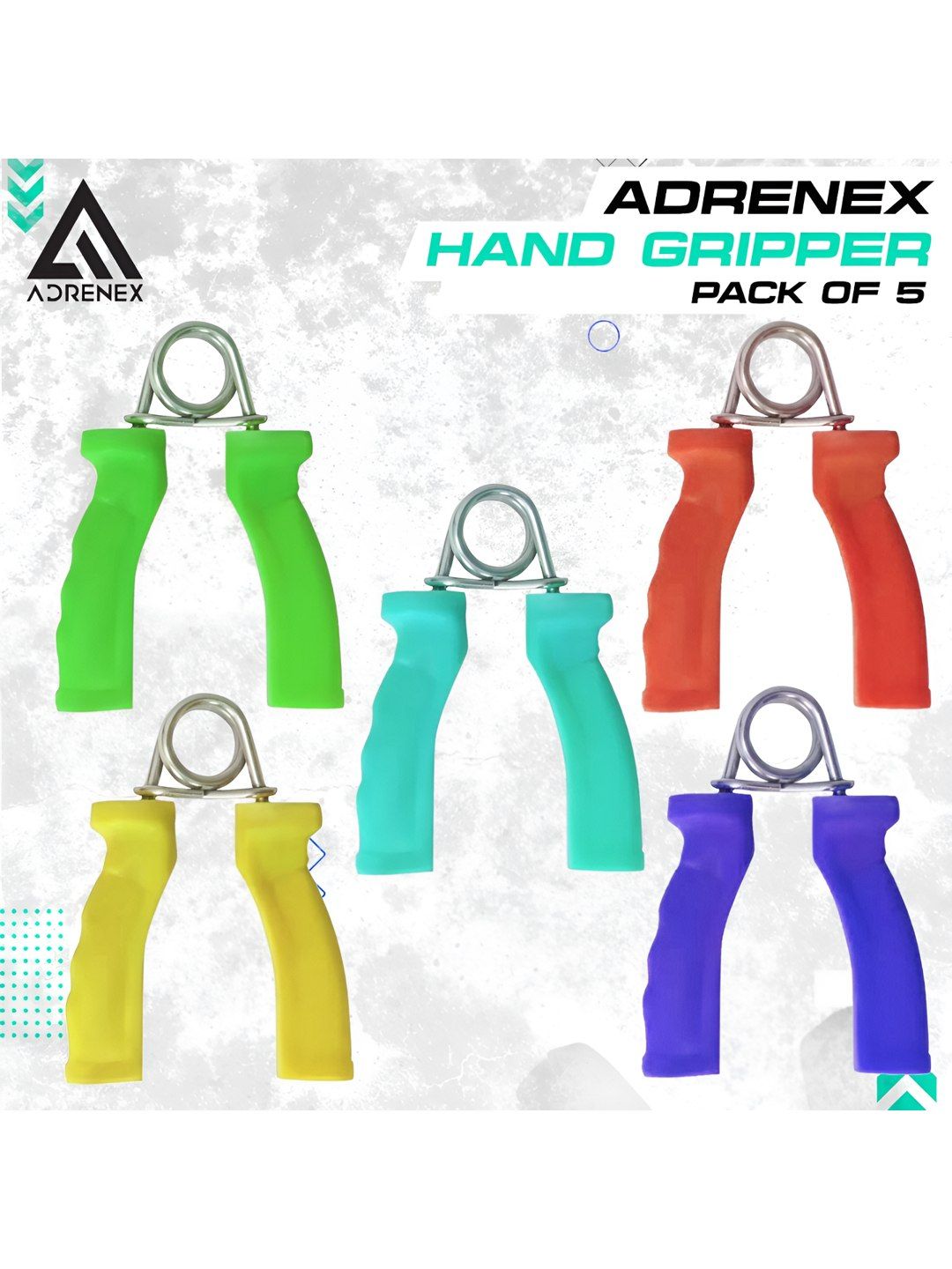 ADRENEX Set Of 5 Non-Slip Hand Grippers-picture-10