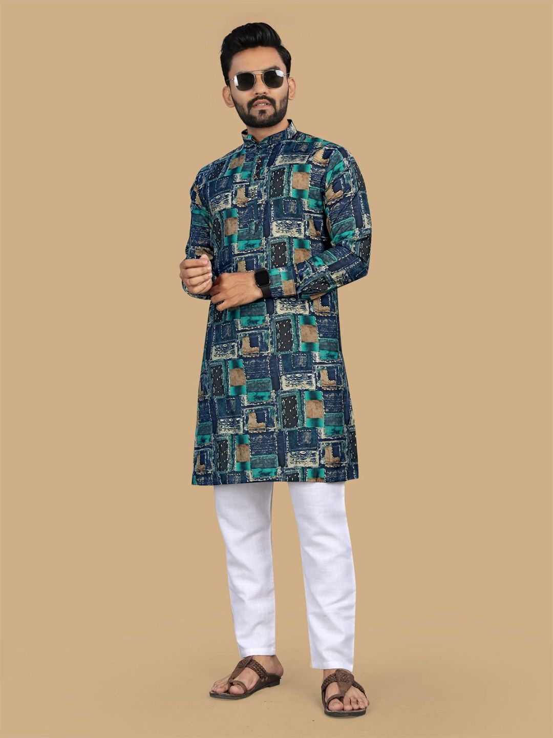 DHRUVIL IMPEX Men Ethnic Motifs Printed Kurta-picture-53