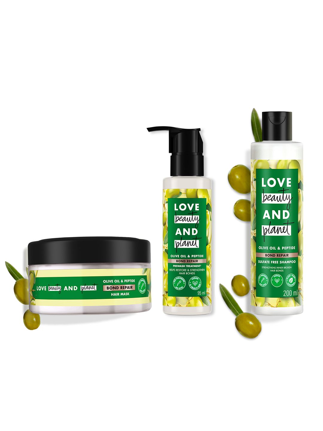Love Beauty & Planet Bond Repair Hair Mask 200ml + Serum Cream 95ml + Shampoo 200ml-picture-12