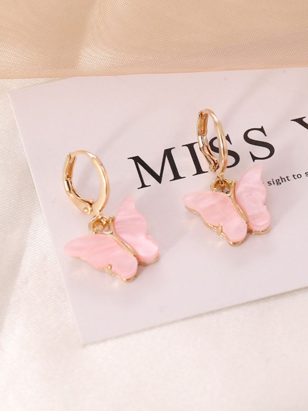 DressBerry Elegant Stainless Steel Gold Plated Quirky Hoop Earrings-picture-58