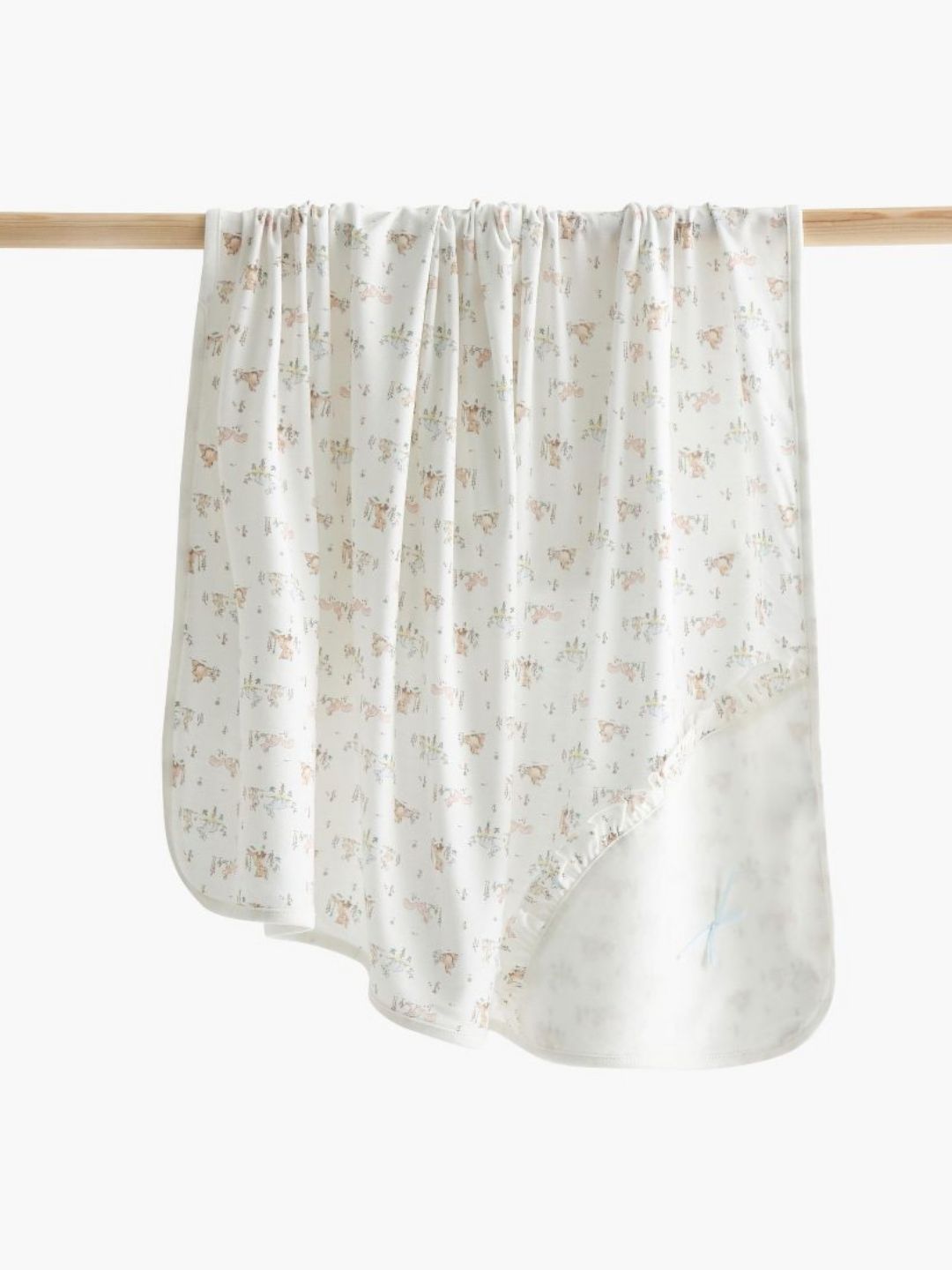 Giggles by Babyshop White & Pink Geometric Single Bed Blanket-picture-27