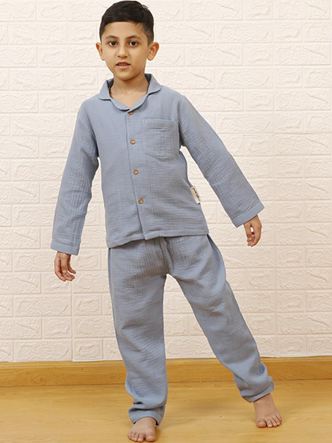 Snuggly Spaces Kids-Unisex Blue Nightdress-picture-50