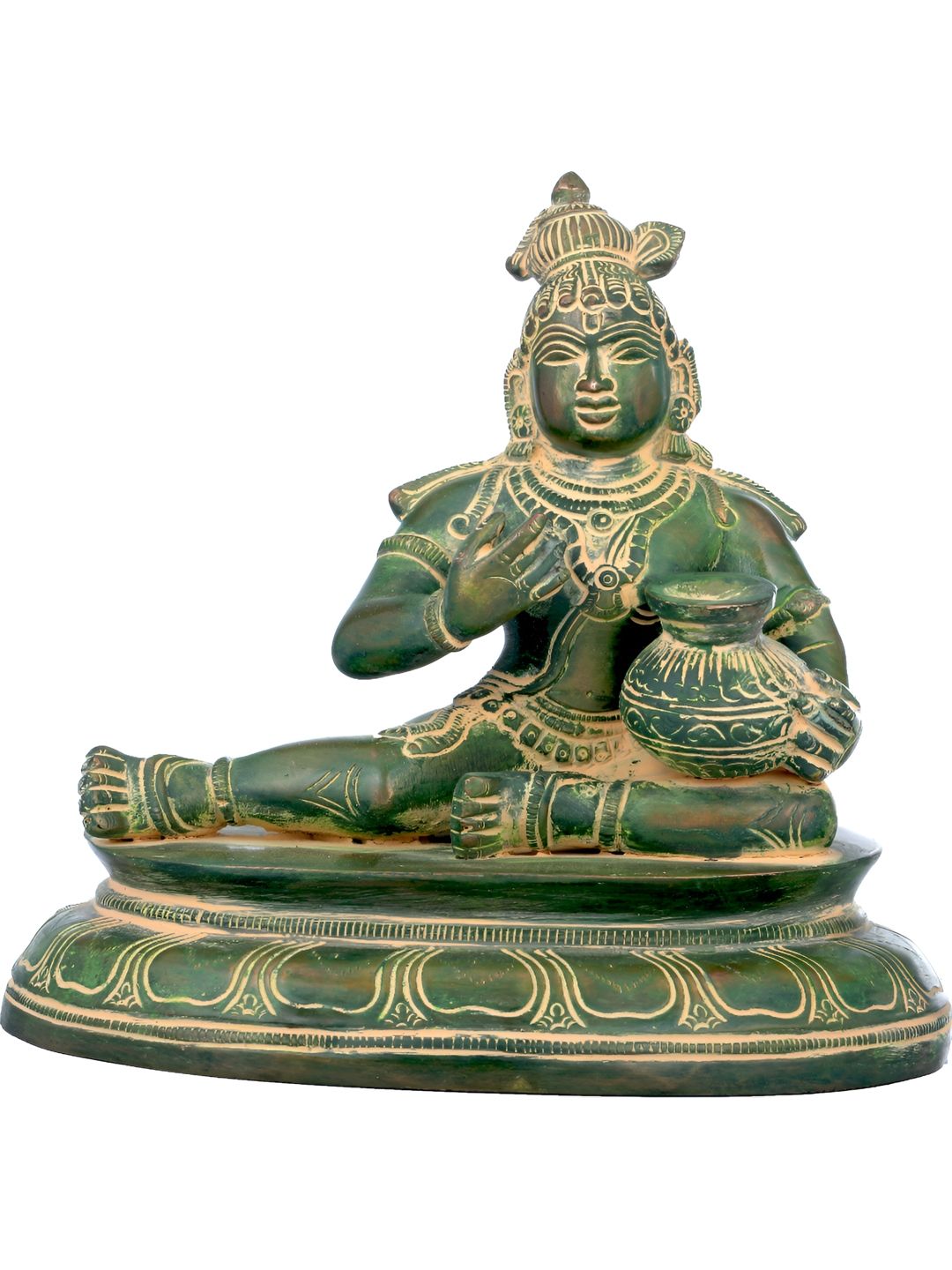 Exotic India Green Religious Idol Showpiece-picture-14