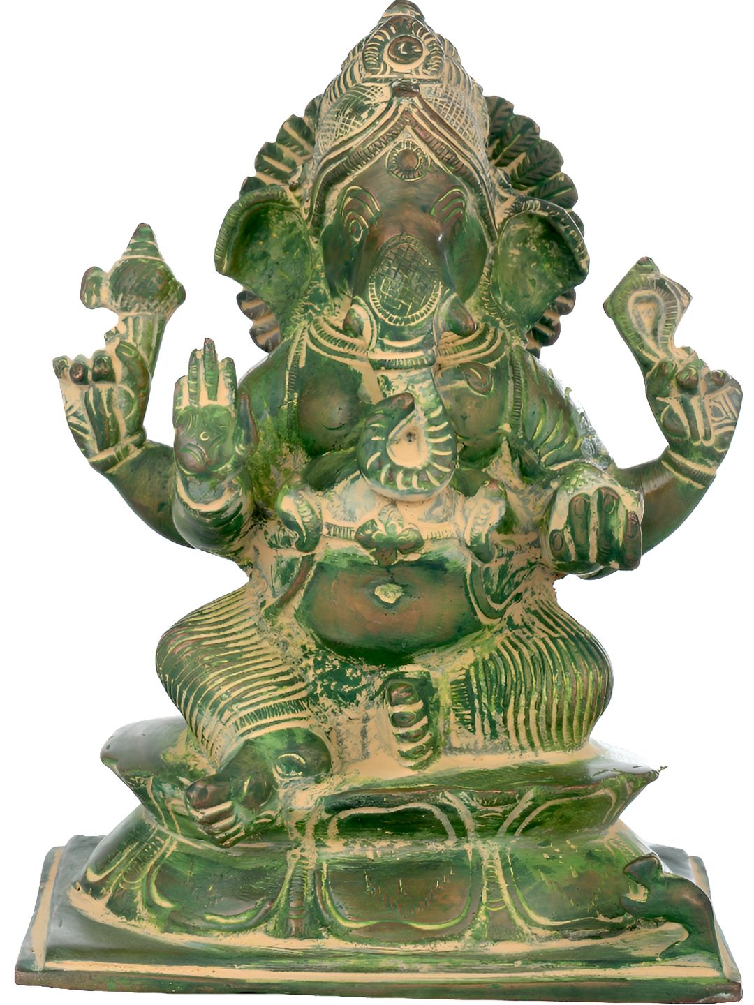 Exotic India Green Religious Idol Showpiece-picture-39