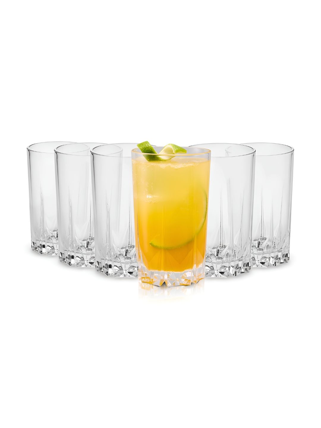 Cello Estonia Set Of 6 Glass Tumblers For Juice - Water & Other Beverages - 310 Ml-image-27