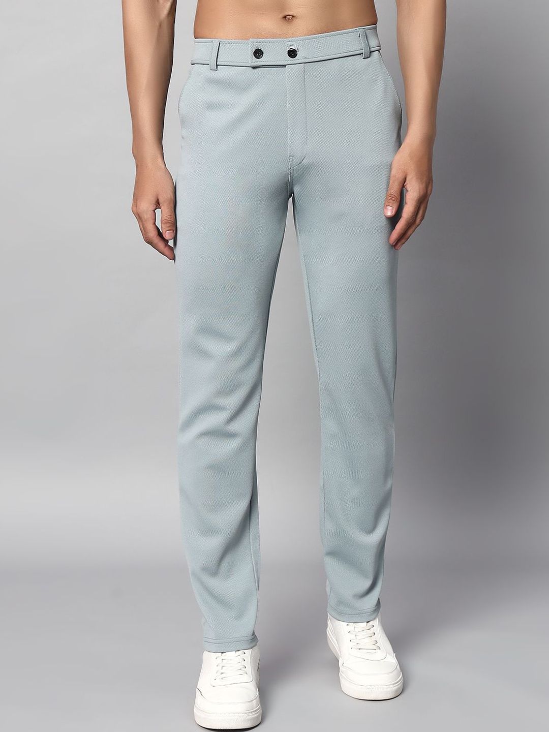 VOGAAN Men Comfort Slim Fit Lycra Trousers-picture-39