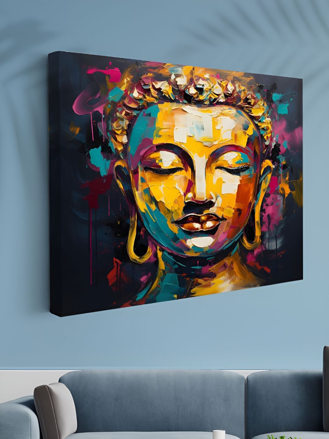 Myntra Elegant Homes Black & Yellow 1 Piece Canvas Other Wall Paintings-picture-42