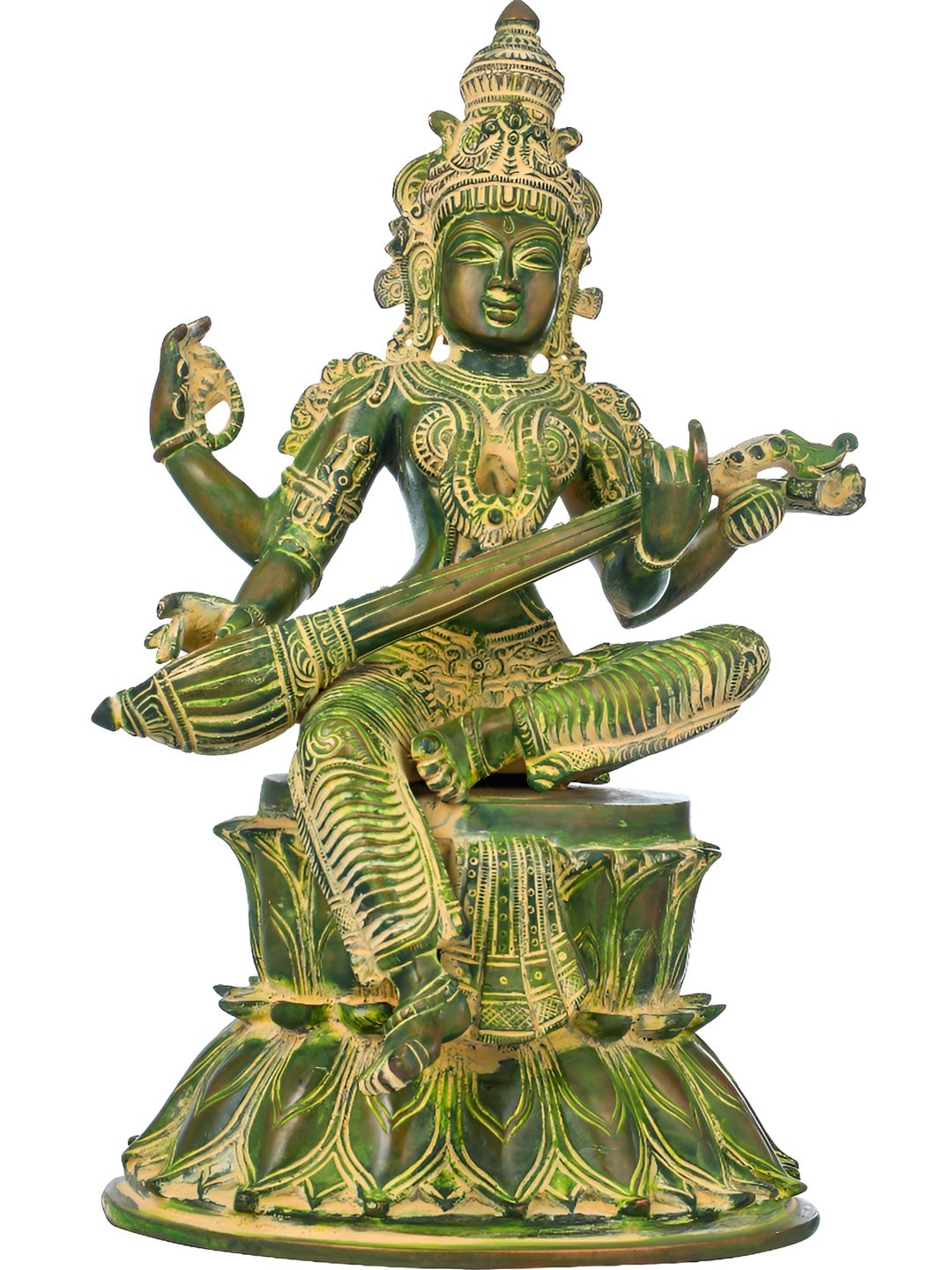 Exotic India Green Religious Idol Showpiece-picture-10