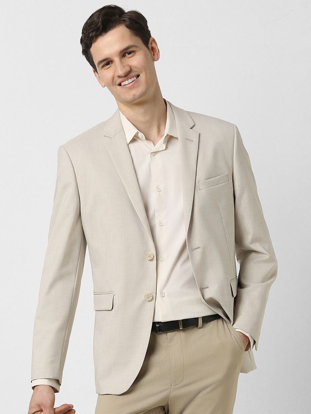 Peter England Elite Slim-Fit Single Breasted Blazer-picture-28