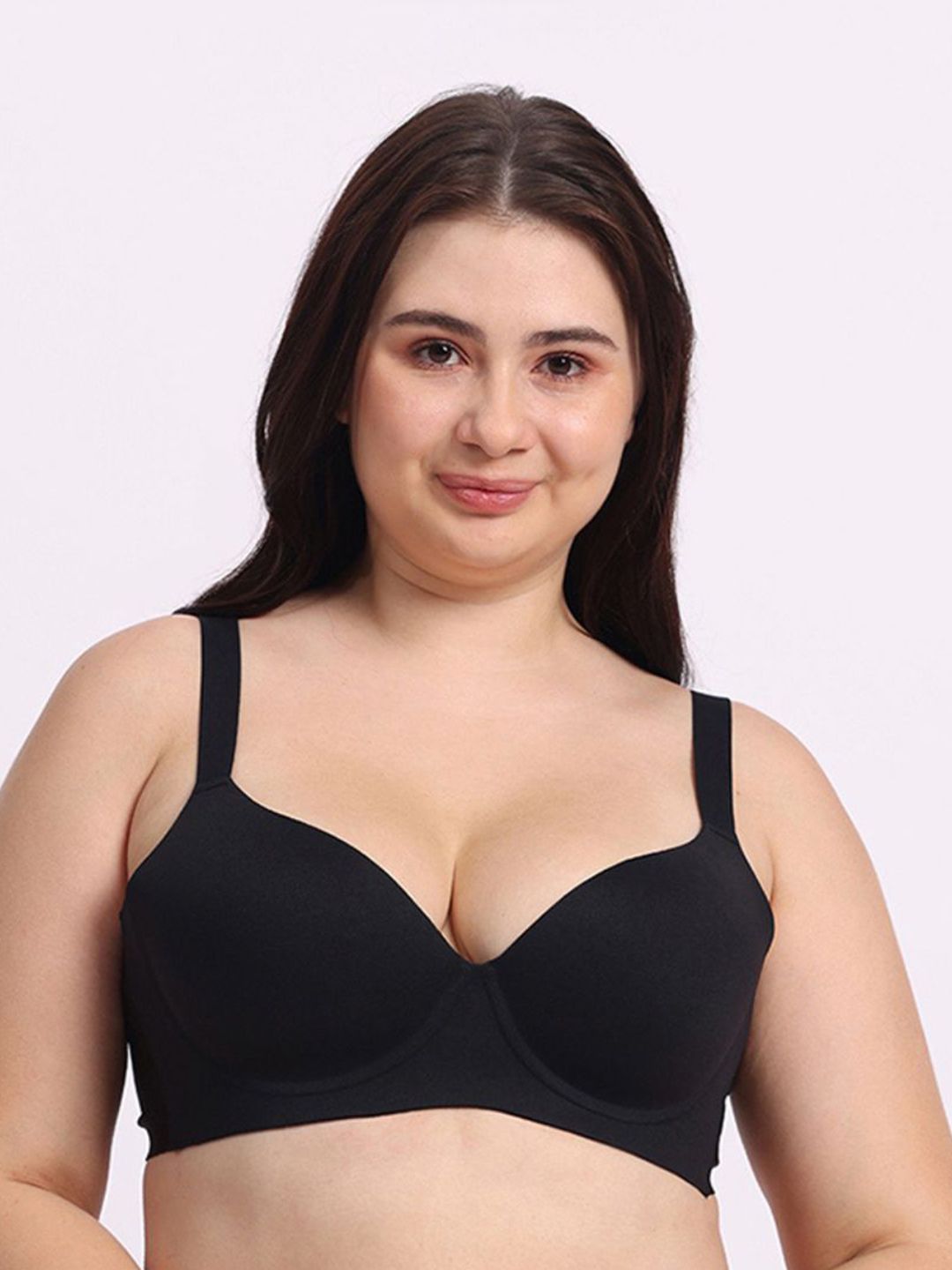 Krvvy Medium Coverage Underwired Lightly Padded T-shirt Bra-picture-57