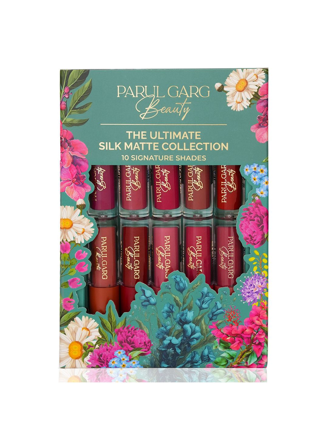 Parul Garg Set Of 10 The Ultimate Silk Matte Lipstick - 1.2 ml Each