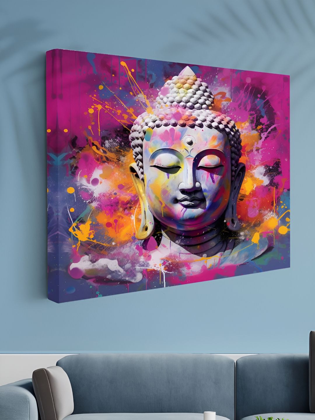 Aura Pink & Orange 1 Piece Canvas Other Wall Paintings-image-13