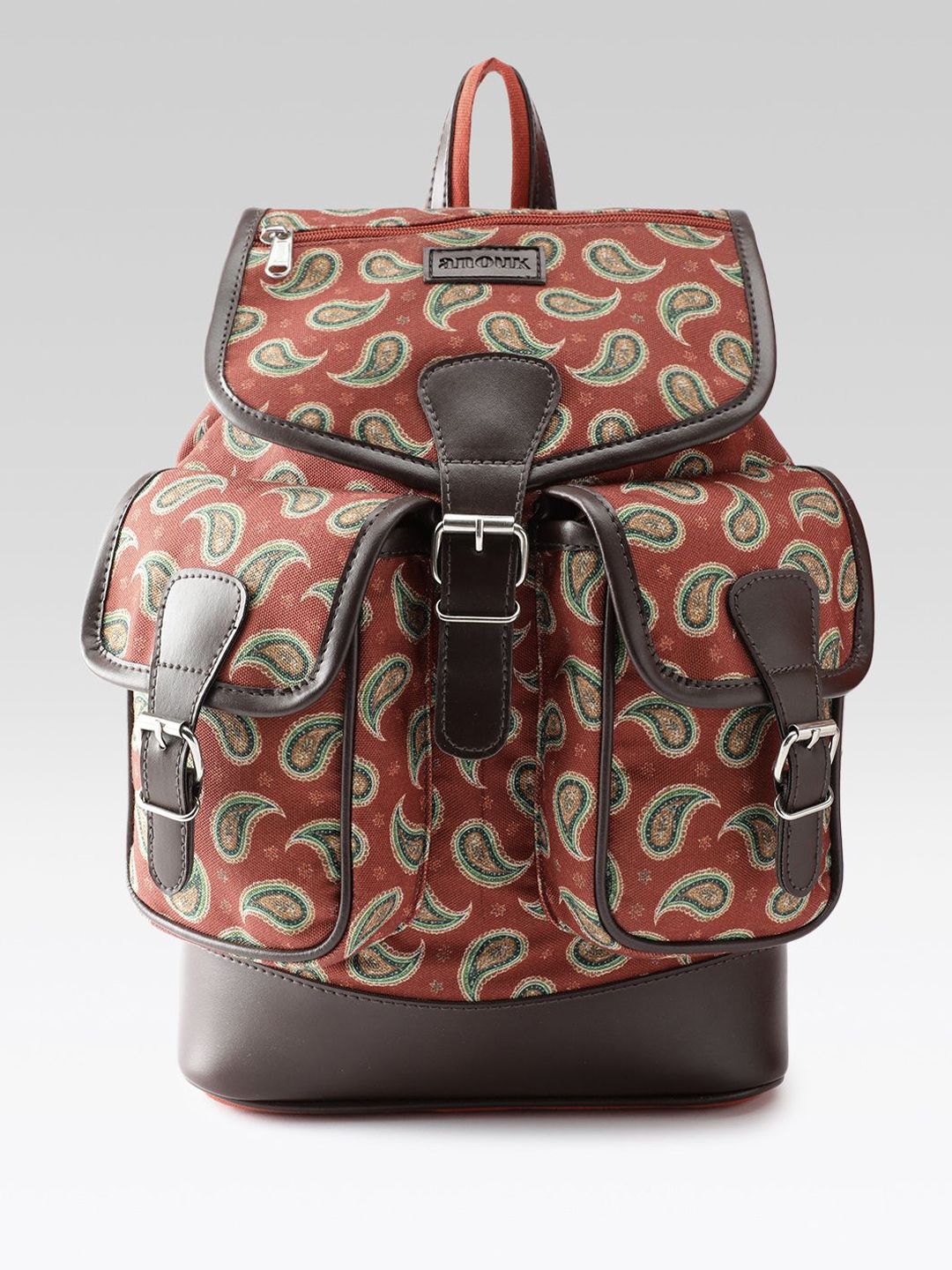 Anouk Women Paisley Printed Canvas Backpack-picture-37