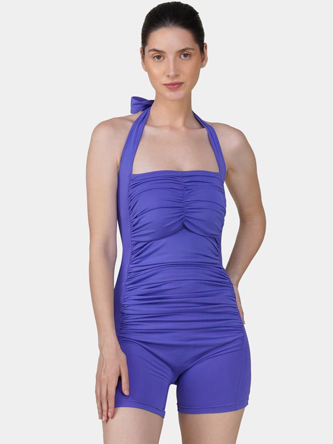 Brauch Padded Halter-Neck Swim Legsuit-image-5