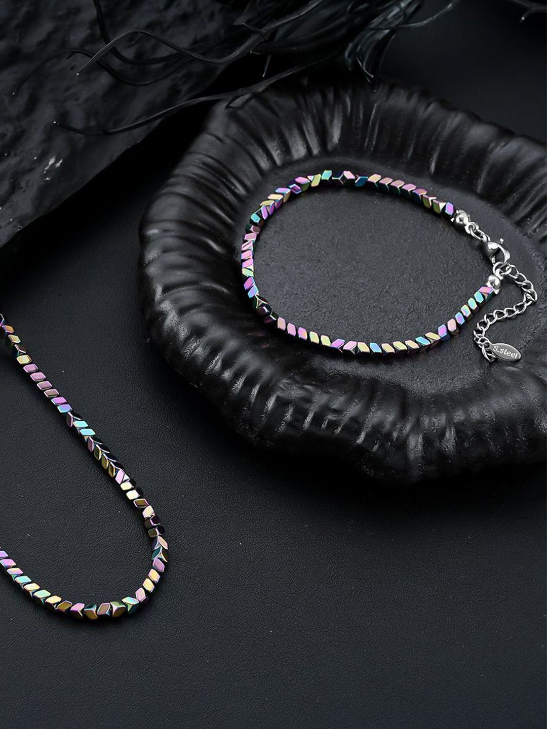 StyleCast x Revolte Men Stainless Steel Link Bracelet