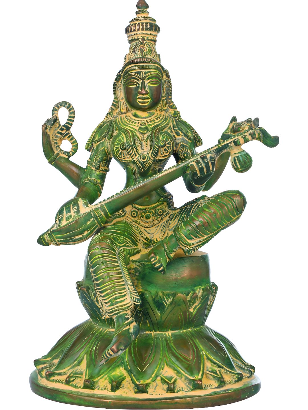 Exotic India Green Religious Idol Showpiece-picture-18