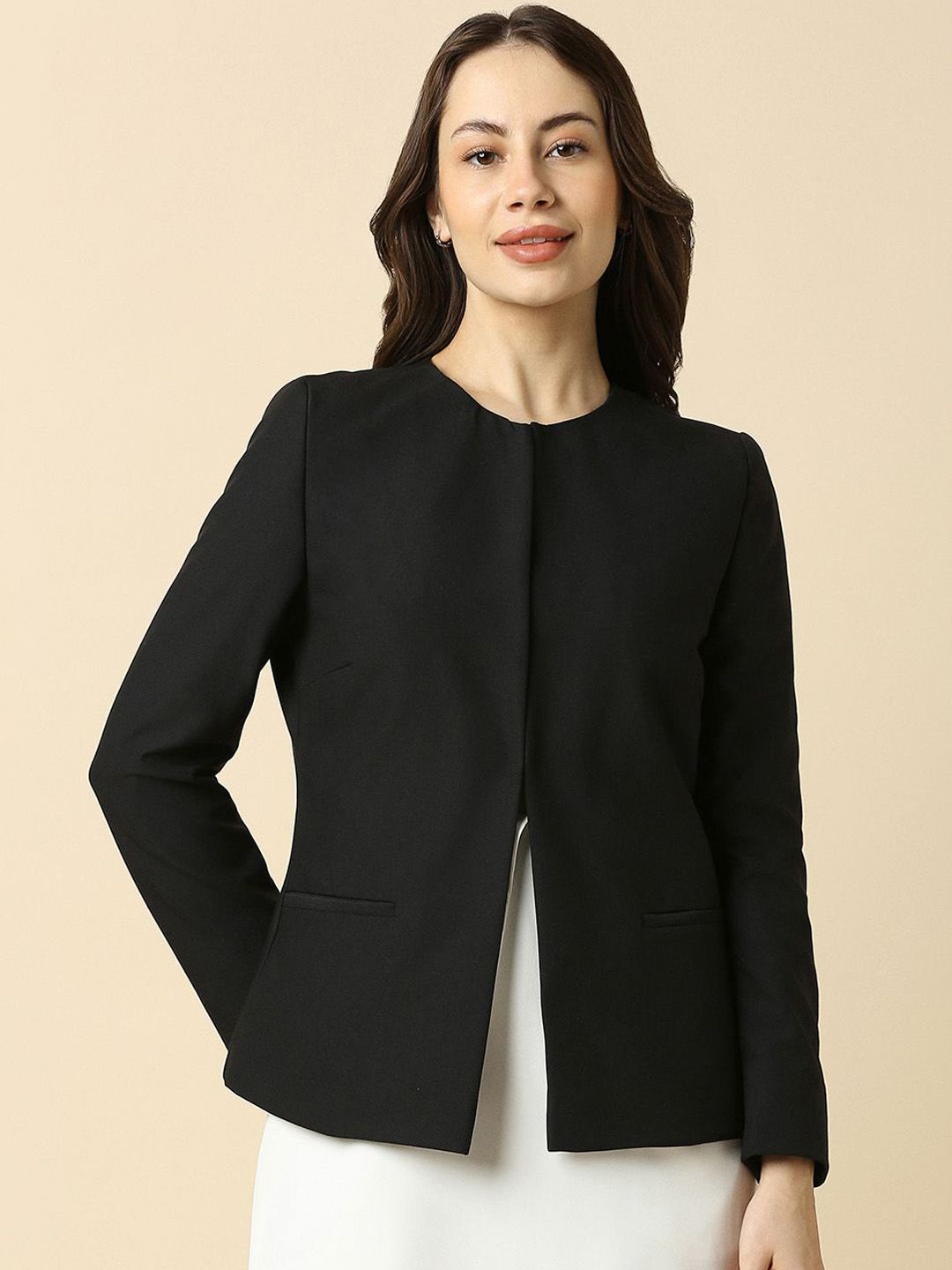 allen solly woman Allen Solly Women Regular-Fit Single Breasted Blazer-picture-19