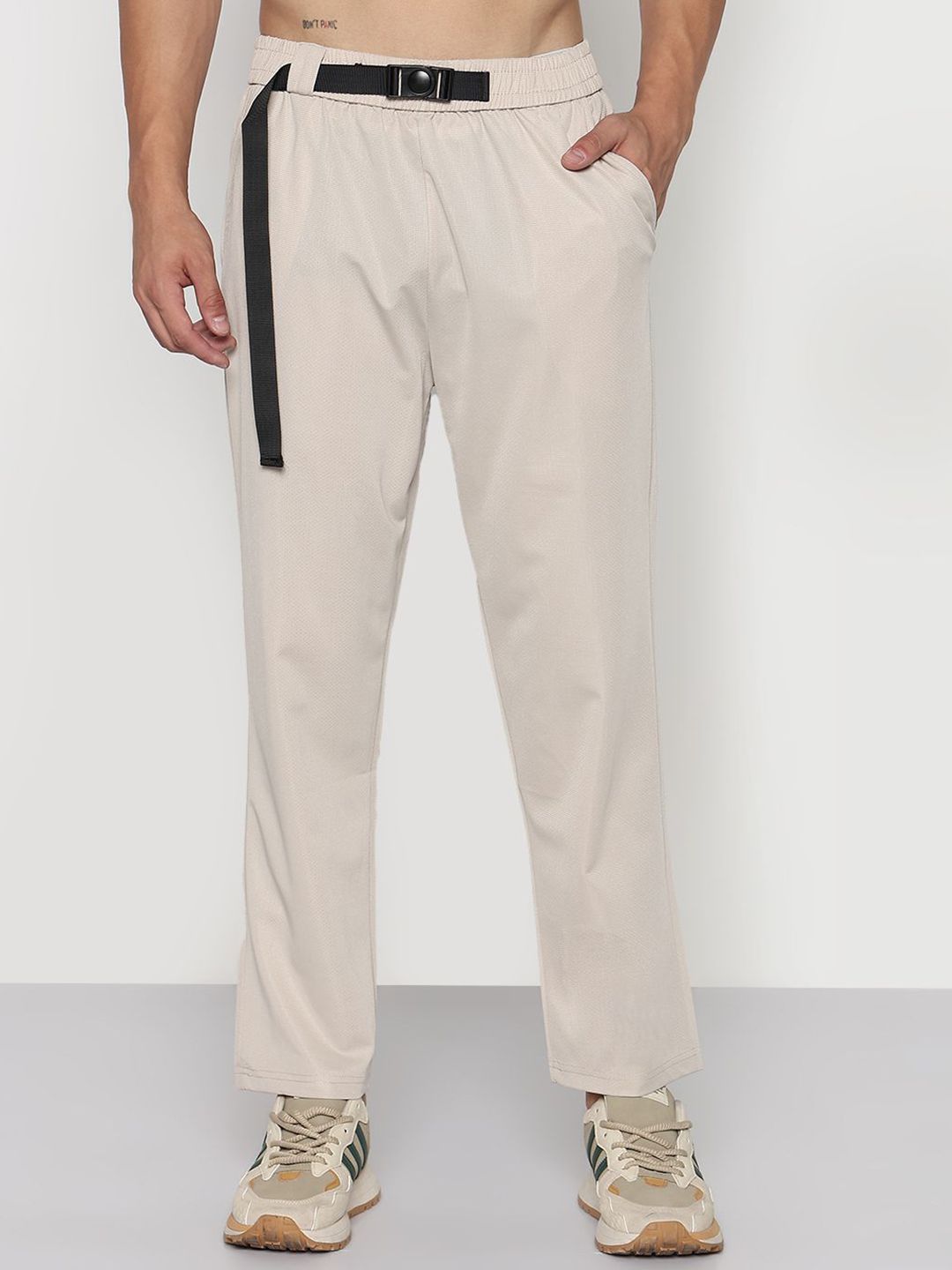 SHOWOFF Men Comfort Straight Fit Trousers-picture-30