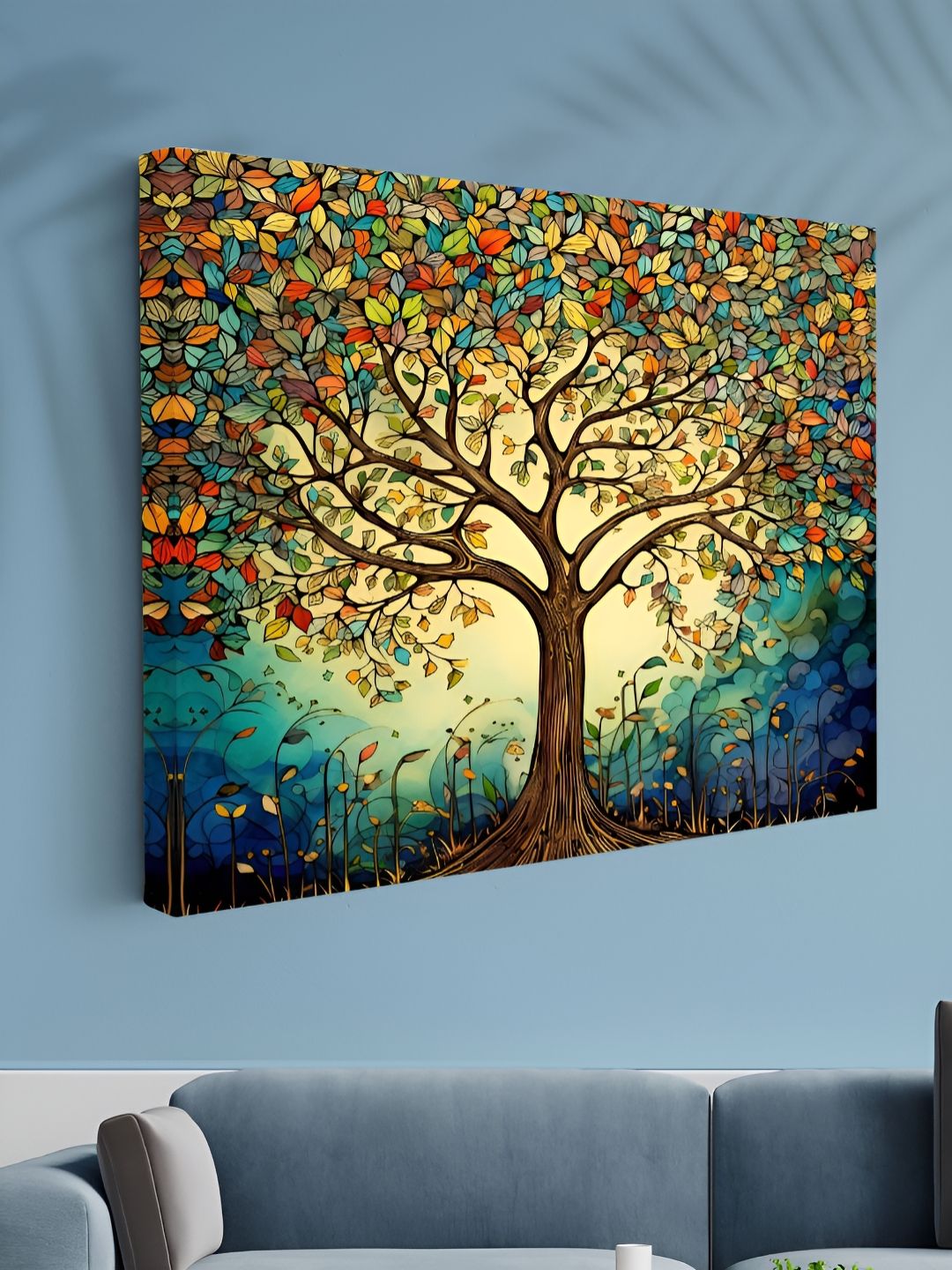 Aura Yellow & Red 1 Piece Canvas Floral and Botanical Wall Paintings-picture-43