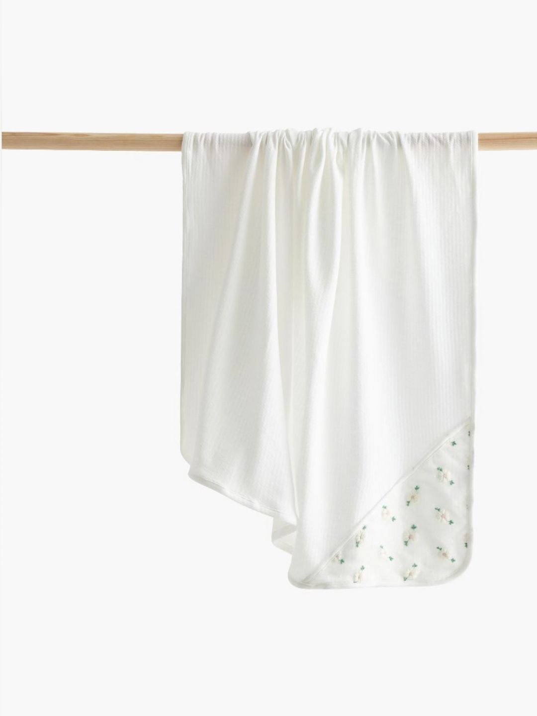 Giggles by Babyshop White & Green Cotton Single Bed Blanket-image-48