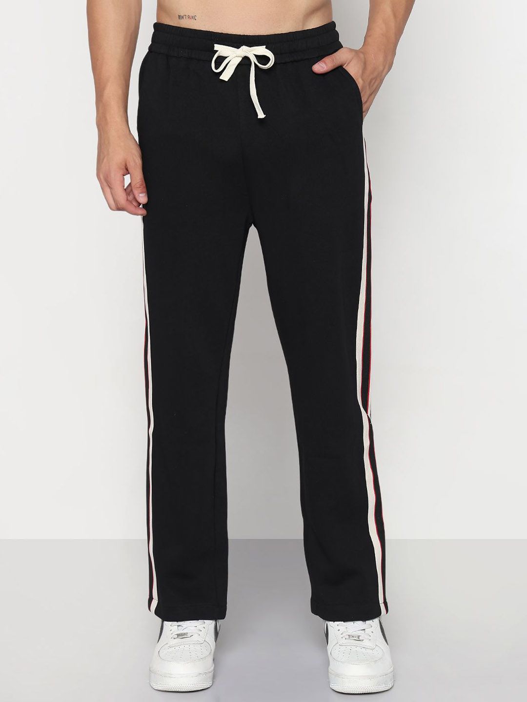 SHOWOFF Men Comfort Straight Fit Side Stripes Low-Rise Cotton Trouser-picture-28