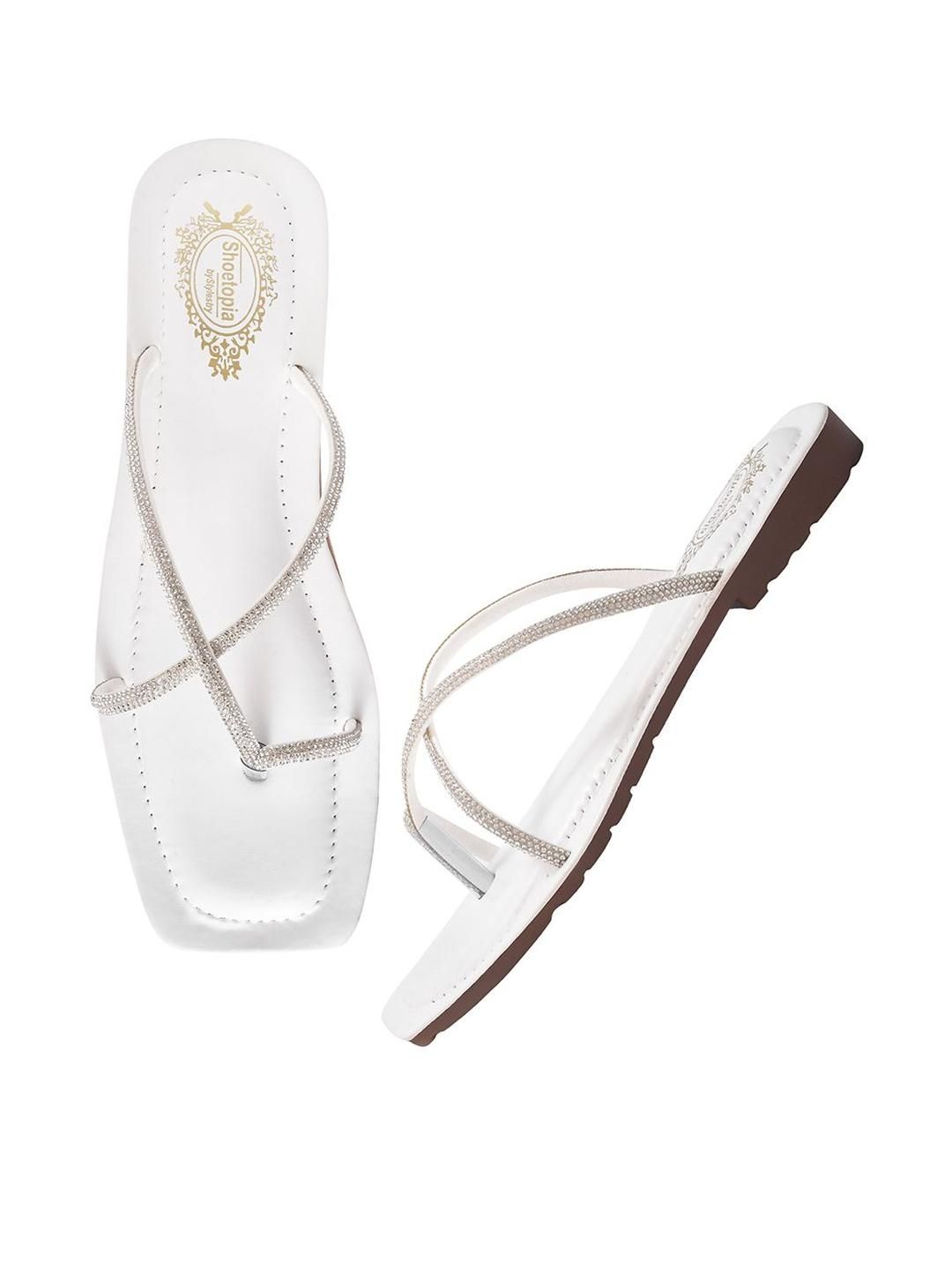 Stylestry Girls Embellished Party One Toe Flats-picture-37