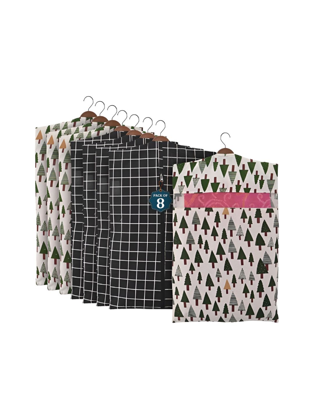 Aura Black & White 8 Pieces Multi-Utility Organisers-picture-23