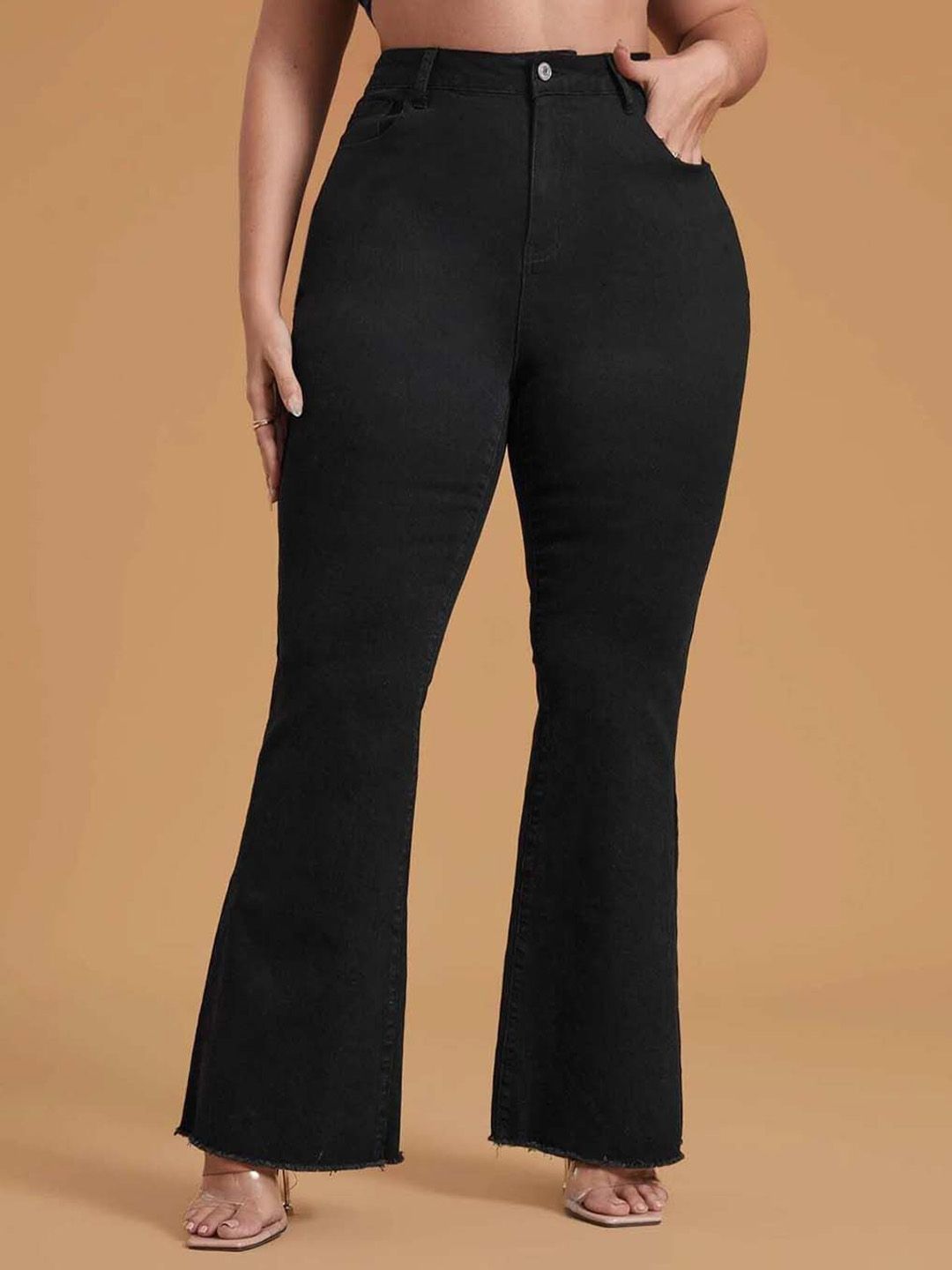 Stylecast X Kotty Women Flared High-Rise Stretchable Jeans-picture-3
